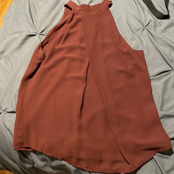 Maroon halter top - Picture 3 of 4